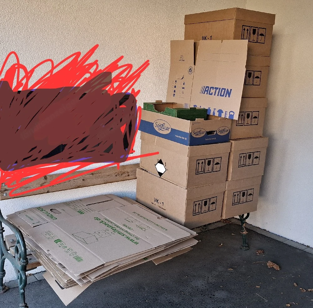 Verschenke Gratis Umzugkartons