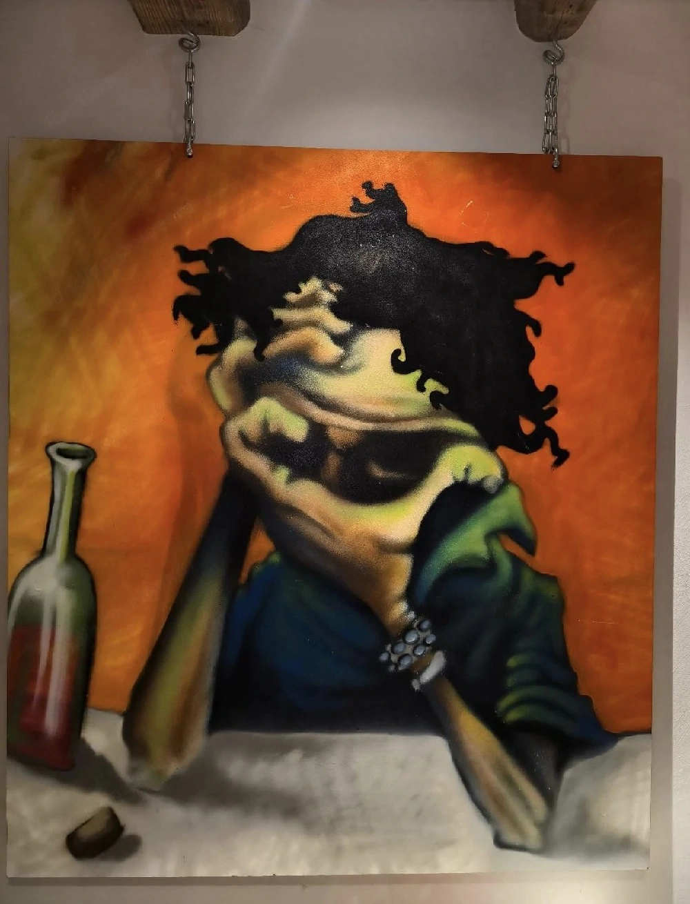 Popart "Der Barhocker" Bild Graffiti