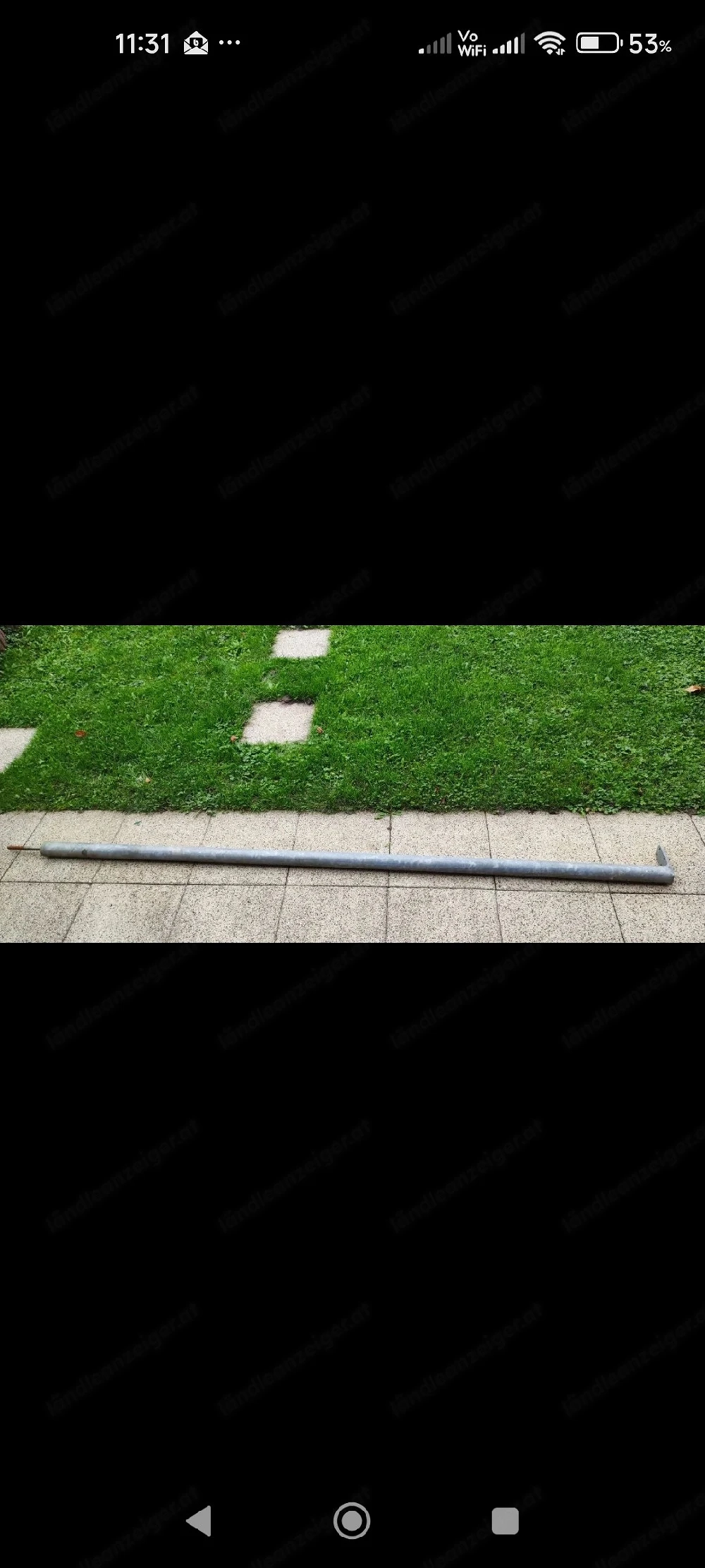 Rohrpfosten aus Stahl, Abstützung