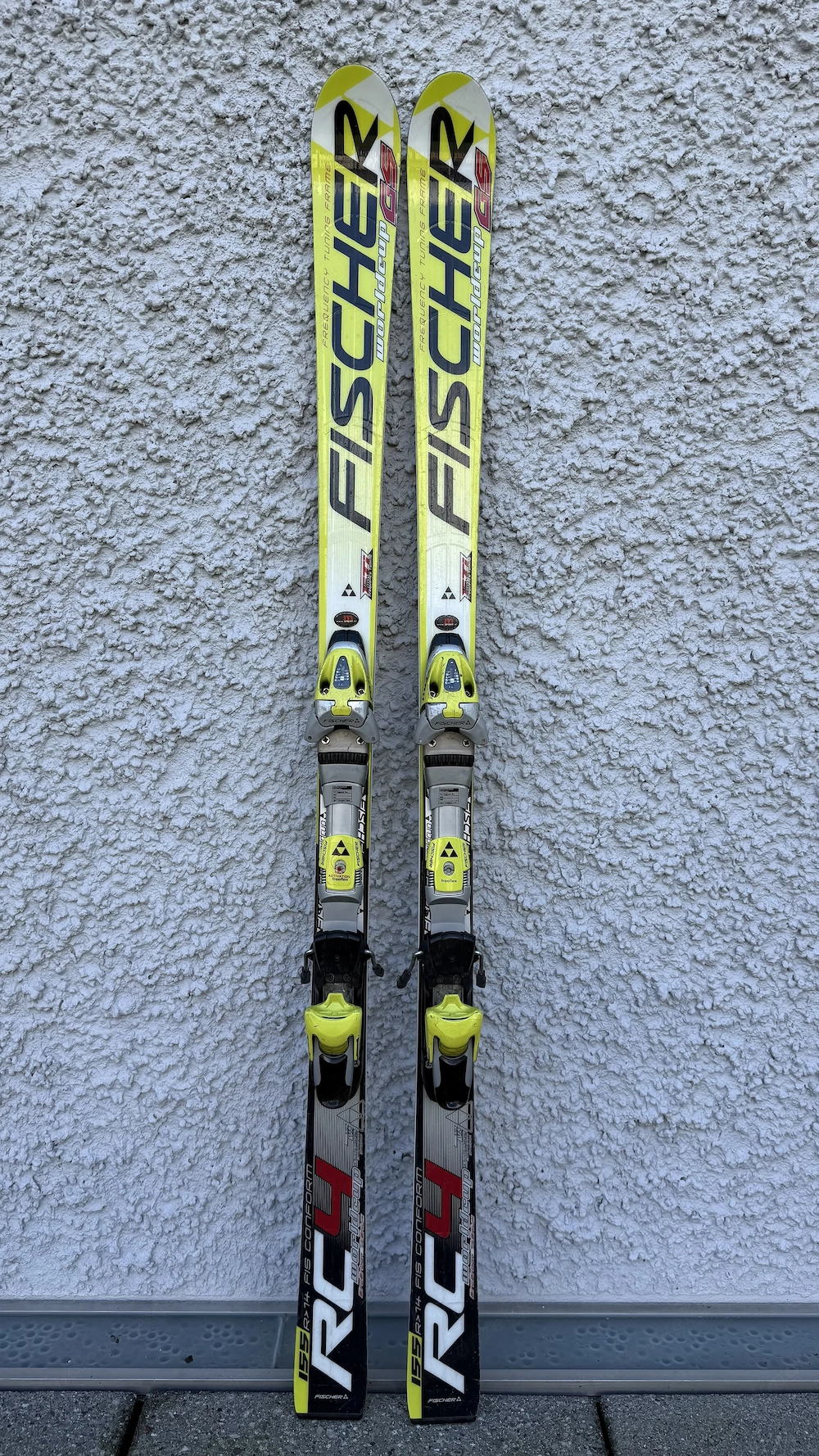 Jugend Rennski  Fischer RC4 World Cup GS , 155 cm,Bindung Fischer FR11, Kanten frisch geschliffen