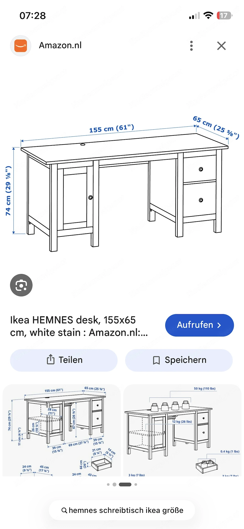 Ikea Hemnes Schreibtisch 