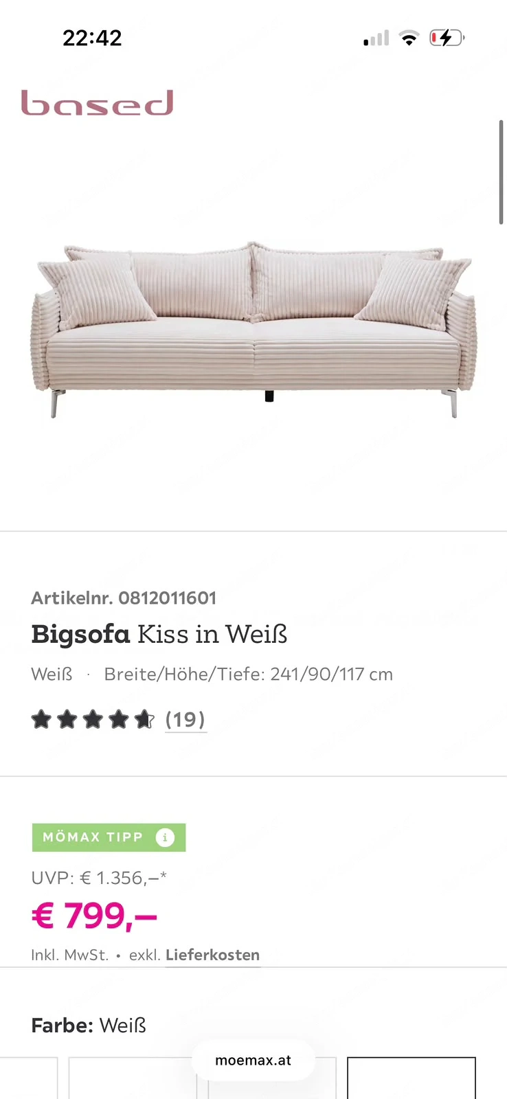 Verkaufe Sofa