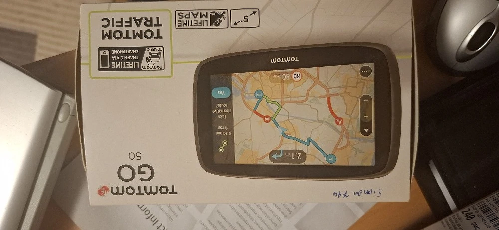 Scanner canon mit Maus und ein Navi