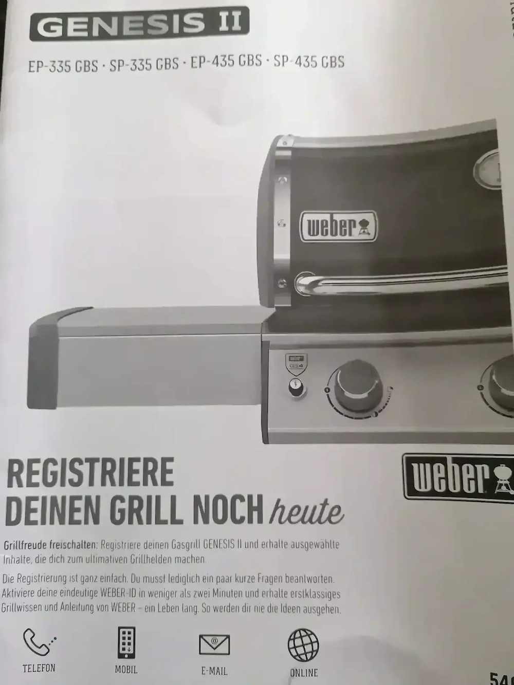 Weber Gasgrill Genesis II mit Zubehör 