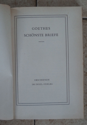 Goethes schönste Briefe Bild 3