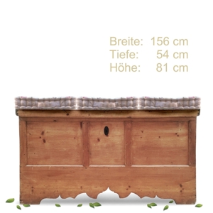 Sitztruhe Truhe Vollholz im Top-Zustand Naturholz Bauernmöbel Bild 9