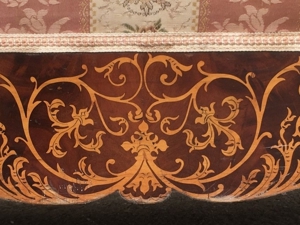 Antikes Sofa Vollholz mit Armlehnen Barock INtarsien Bild 8