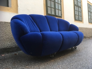 Bretz Sofa, neuwertiges blau Designmöbel traumhaft schön! Couch Bild 5