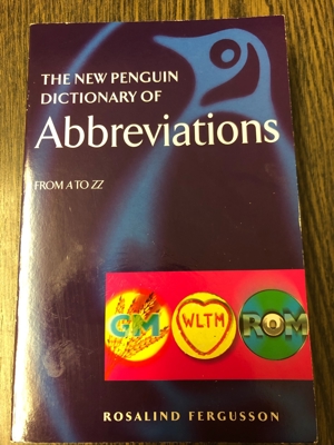 The new penguin dictionary of abbreviations