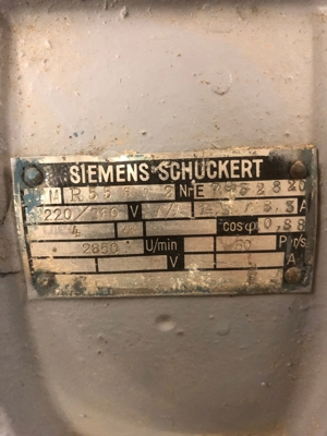 Siemens Schuckert E-Motor 4 kW, 2850 U/min Bild 2