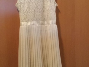 Kleid für besonderen Anlass, 134 140 mit Bolero und Haarreif, Erstkommunion  Bild 3