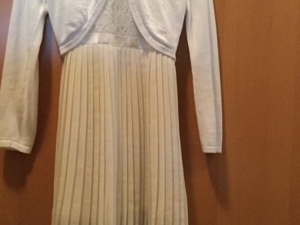 Kleid für besonderen Anlass, 134 140 mit Bolero und Haarreif, Erstkommunion  Bild 7