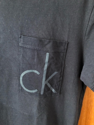 Calvin Klein T-Shirt Herren Gr. S dunkelblau Bild 2