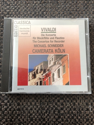 CD Vivaldi: Konzerte für Blockflöte und Flautino Bild 1