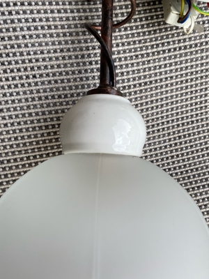 Lampe in Blütenform mit Porzellanknopf  Bild 5