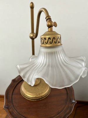 Alte Messing Tischlampe aus den 60ern Bild 2