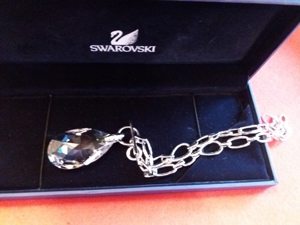 Swarovski Halskette masiv- Kristall Collier Bild 2