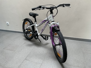 Kinder Mountainbike MTB - Specialized Hotrock 20" Girl in weiß mit lila Akzenten - Kinder Fahrrad Bild 3