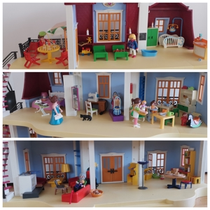 Playmobil Villa   großes Puppenhaus voll möbliert Bild 4