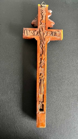 Antikes Reliquienkreuz Kruzifix (18. Jahrhundert) Bild 2