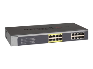 POE Switch Netgear JGS516PE - 16 Anschlüsse - unmanaged Gigabit Ethernet