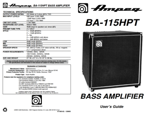 AMPEG BA115HPT Bass Verstärker Bild 6