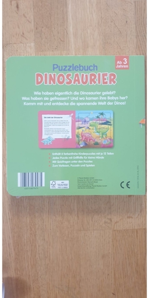 Puzzlebuch Dinosaurier  Bild 2