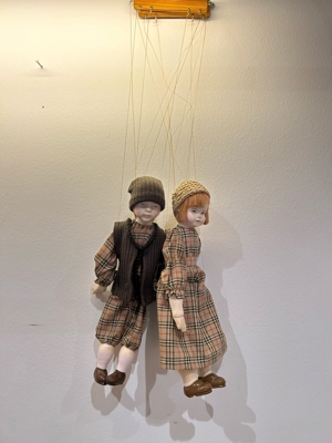 Marionetten Puppen Vintage " Arbeiterkinder" Bild 2