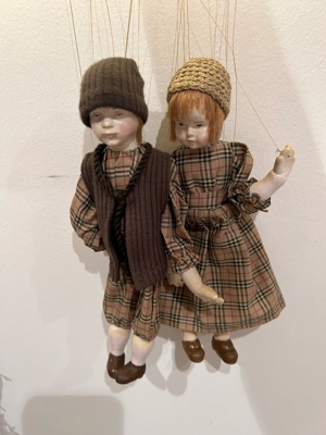 Marionetten Puppen Vintage " Arbeiterkinder" Bild 1