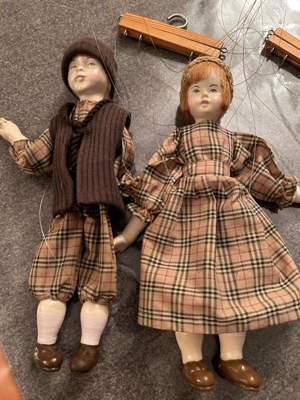Marionetten Puppen Vintage " Arbeiterkinder" Bild 6