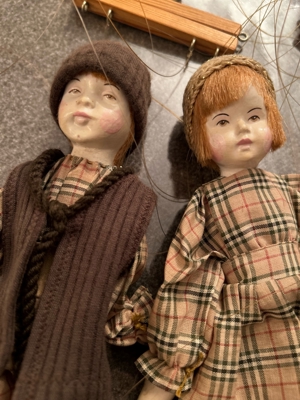 Marionetten Puppen Vintage " Arbeiterkinder" Bild 3