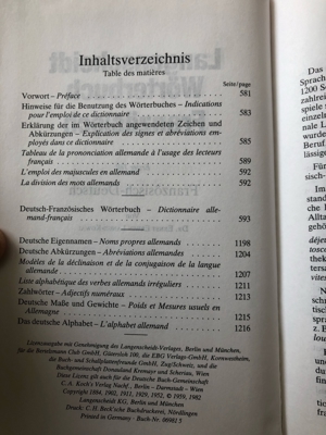 Langenscheidt Wörterbuch Französisch Bild 2