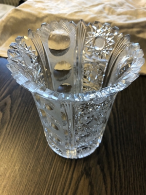 Vase Bleikristall 17cm Bild 1