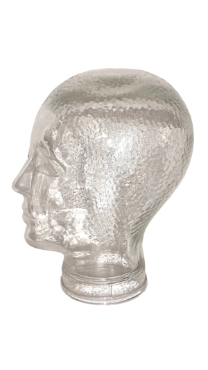 Glaskopf für Kopfhörer Hüte Mützen Perücken Deko Glas Kopf Bild 1