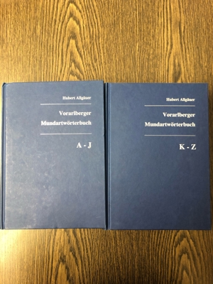Vorarlberger Mundartwörterbuch, Dialekt Vorarlberg, H. Allgäuer Bild 1