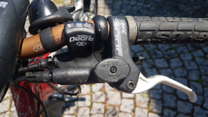 Mountainbike GHOST Fully rot-silber-schwarz mit Sicherheitsequipment, exkl. neuwertige Gepäcktasche Bild 6