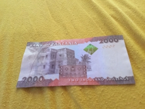2000 Shilling Banknote zu verkaufen Bild 2