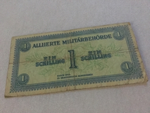 1 Schilling Banknote 1944 zu verkaufen Bild 2