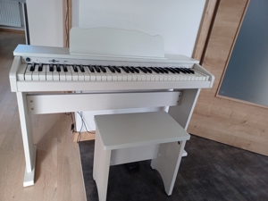 Digitalpiano für Kinder - Gear4music JDP-1 in Weiß inkl. Klavierhocker und Pedal Bild 4