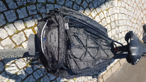 Mountainbike GHOST Fully rot-silber-schwarz mit Sicherheitsequipment, exkl. neuwertige Gepäcktasche Bild 5