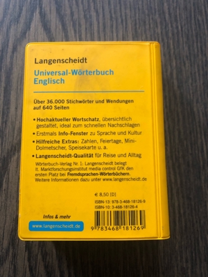 Langenscheidt Universal-Wörterbuch Englisch Bild 2