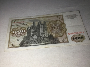 Seltene 1000 Mark Banknote zu verkaufen Bild 2