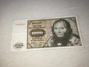 Seltene 1000 Mark Banknote zu verkaufen Bild 1