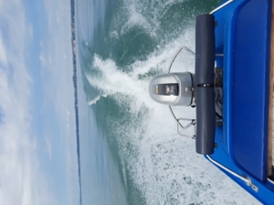 Gondel mit Honda 60PS Motor Fischerboot Motorboot Bild 5