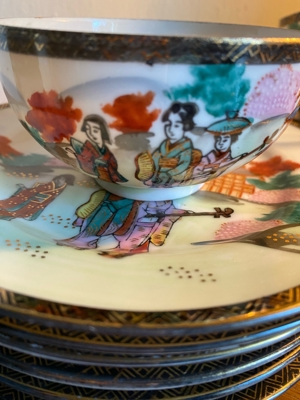 Antikes chinesisches Teeservice sehr filigran Bild 5