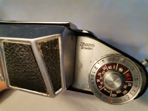 Vintage Camera Exakta Varex IIb Jhagee Drezden mit Objektiv T 1:2,8 analoge Spiegelreflexkamera Bild 4