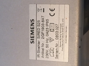 Siemens Videokamera CHSL2610 / Infrarot Bewegungsmelder Sired S25 /Samsung Digitalrecorder DVD-HR749 Bild 4