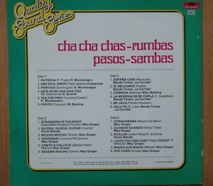 Cha Cha Chas- Rumbas; Pasos- Sambas; LP: Bild 3
