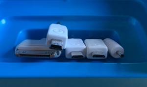 USB-Adapter-Set, weiß, 2 Kabel, 7 Teile Bild 2