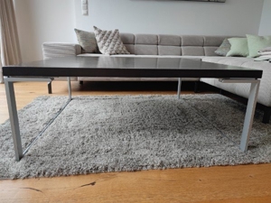 couch tisch schwarz braun höhenverstellbar 23 bzw 43 cm, 1.1x 1.1 m, Bild 2